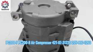 PC200-7 PC200-8 Hava Kompresörü 421-07-31220 20Y-810-1260
