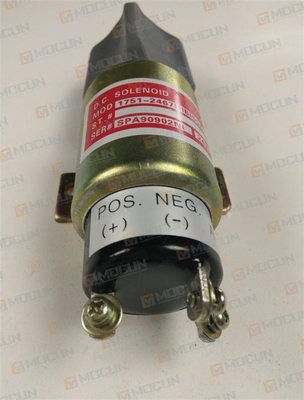 İyi bir fiyat. Ekskavatör Dizel Motor Durdurma Solenoid Valfı, 24V Dizel Yakıt Solenoid Valfı Kapatma 1751-2467UIB1S5A çevrimiçi
