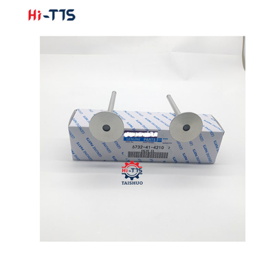 Dizel motor valfi S4D102 S6D102 Giriş ve egzoz valfi 6732-41-4210 6732-41-4110