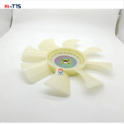 4TNV88 Yan-mar motor yedek parçası için 4 delikli 8 yapraklı fan bıçağı 129436-44740