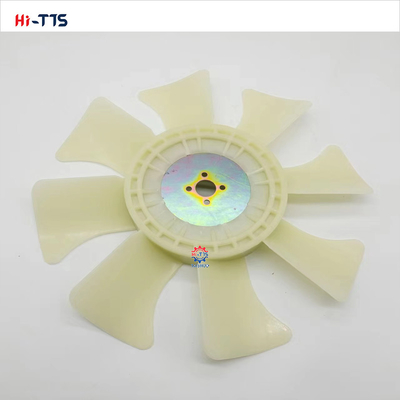 4TNV88 Yan-mar motor yedek parçası için 4 delikli 8 yapraklı fan bıçağı 129436-44740