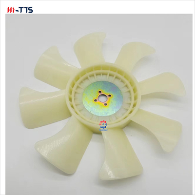 4TNV88 Yan-mar motor yedek parçası için 4 delikli 8 yapraklı fan bıçağı 129436-44740