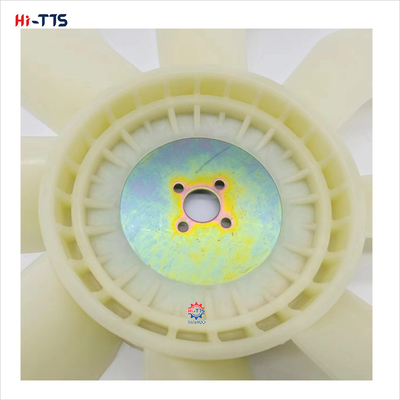 4TNV88 Yan-mar motor yedek parçası için 4 delikli 8 yapraklı fan bıçağı 129436-44740
