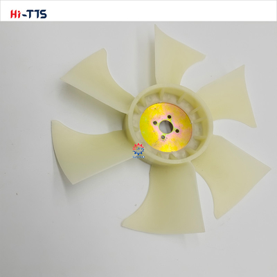 4TNV88 Yan-mar motor yedek parçası için 4 delikli 6 yapraklı fan bıçağı