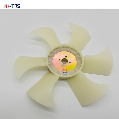 4TNV88 Yan-mar motor yedek parçası için 4 delikli 6 yapraklı fan bıçağı