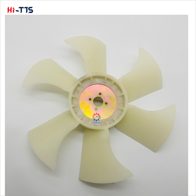4TNV88 Yan-mar motor yedek parçası için 4 delikli 6 yapraklı fan bıçağı