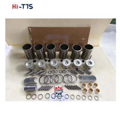 6D14T Kazı makinesi için motor seti E120 E140 E180 Liner, piston, halka, valfler, kabuğu, tam sıvı seti