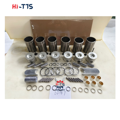 6D14T Kazı makinesi için motor seti E120 E140 E180 Liner, piston, halka, valfler, kabuğu, tam sıvı seti