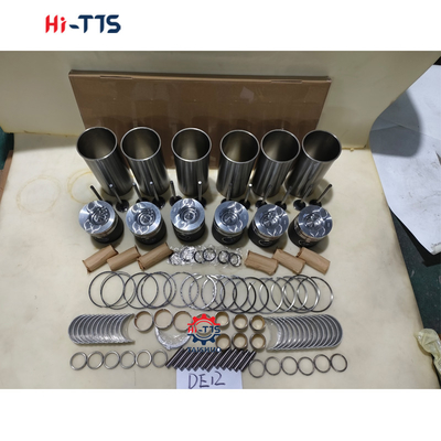 DE12 Ekskavator Motoru Parça Adı Silindir Liner Kit Liner Piston Ring Valves Bushing Full Gasket Kit ile Tam