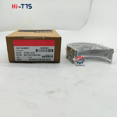 6D107 QSB6.7 ISDE 4893693 Yüksek Kaliteli Dizel Motor Parçaları Çelik Ekskavatör Krank Mili Yatağı