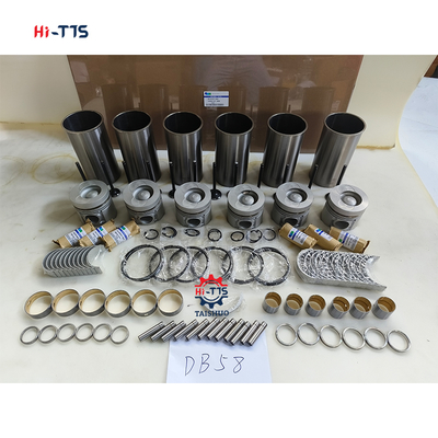 Ekskavatör DH220-7 Motor DB58 Revizyon Takımı Silindir Gömlek Takımı Piston 6 silindir 65.02501-0416