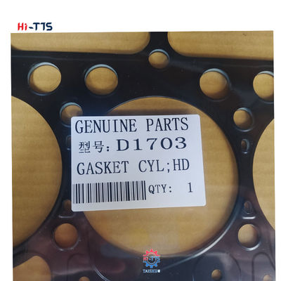 Silindir başı gazket D1703 Metal 1G750-03312 Motor parçaları için gazket Silindir başı