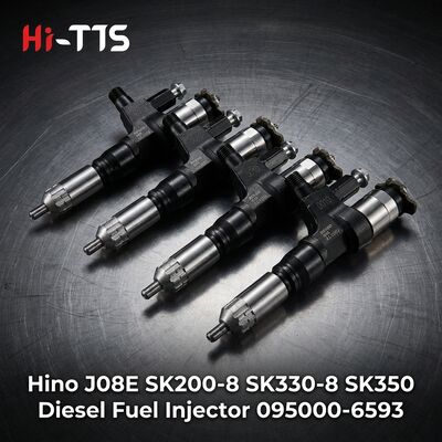 İyi bir fiyat. Yakıt enjeksiyonu 095000-6593 sürünen kazıcı için Hino J08E SK200-8 SK330-8 SK350 Motoru için çevrimiçi