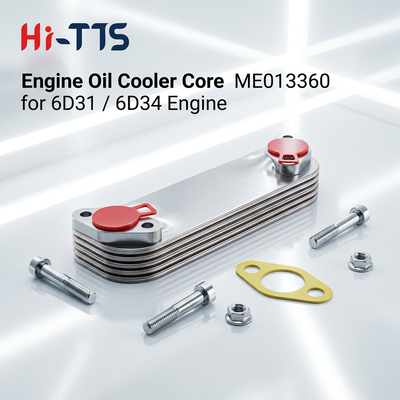 ME013360 Mitsubishi Motoru 6D34 6D31 4D34 Ekskavatör yedek parçası için yağ soğutucu çekirdeği