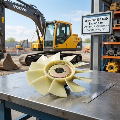 EC140B D4D Motor Soğutma Ventilatörü VOE14514216 VOE14514245 Ekskavator yedek parçaları için Fabrika Direkt
