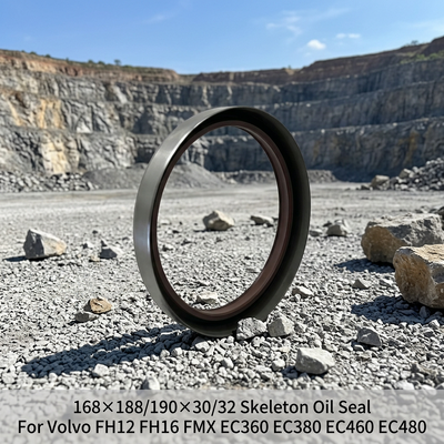 Skeleton Radial Shaft Oil Seal Boyutu 168×188/190×30/32 Fit FH12 FH16 FM12 FMX EC360 EC380 EC460 EC480 yedek parçalar